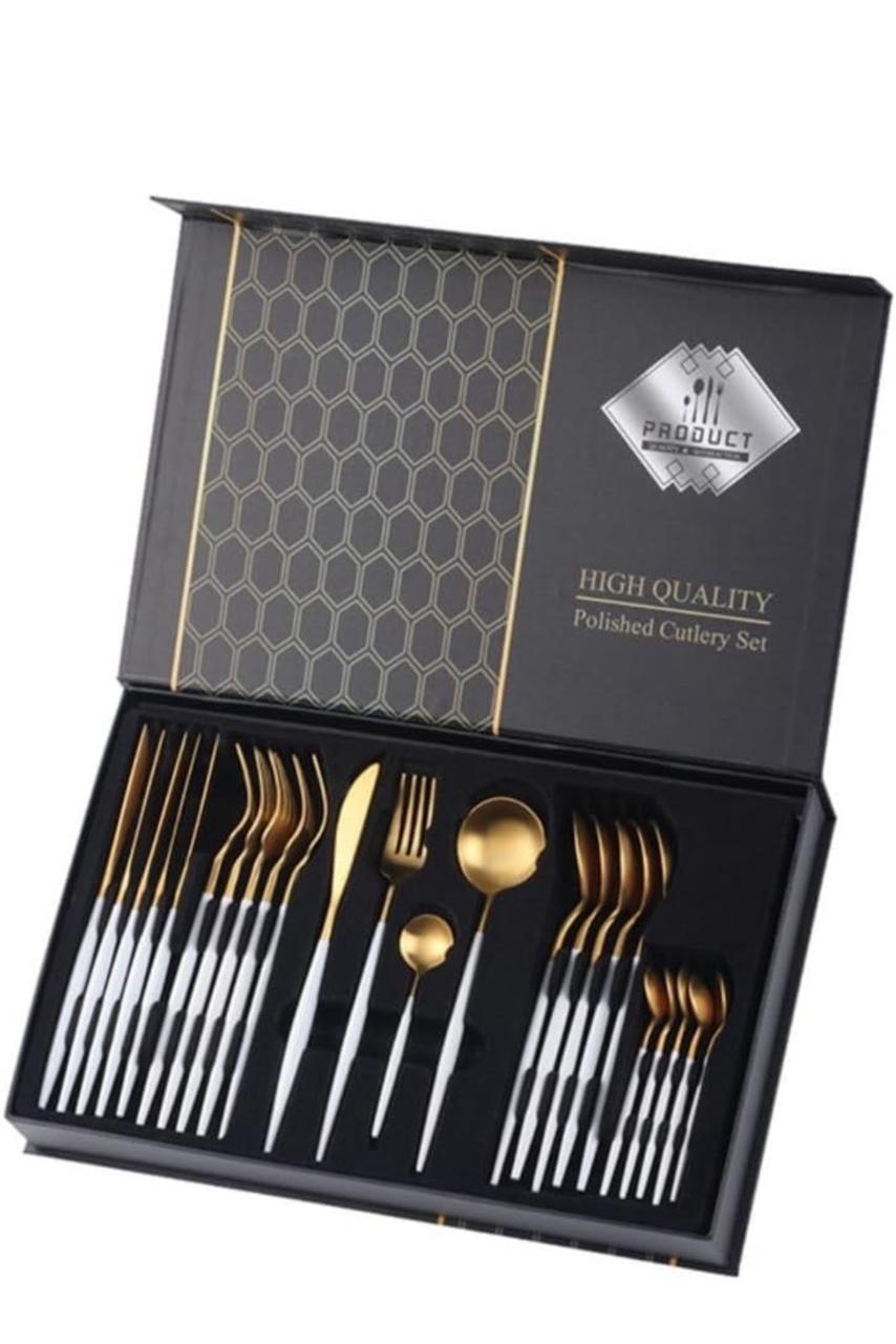24‑Piece Stainless Steel Cutlery Set
