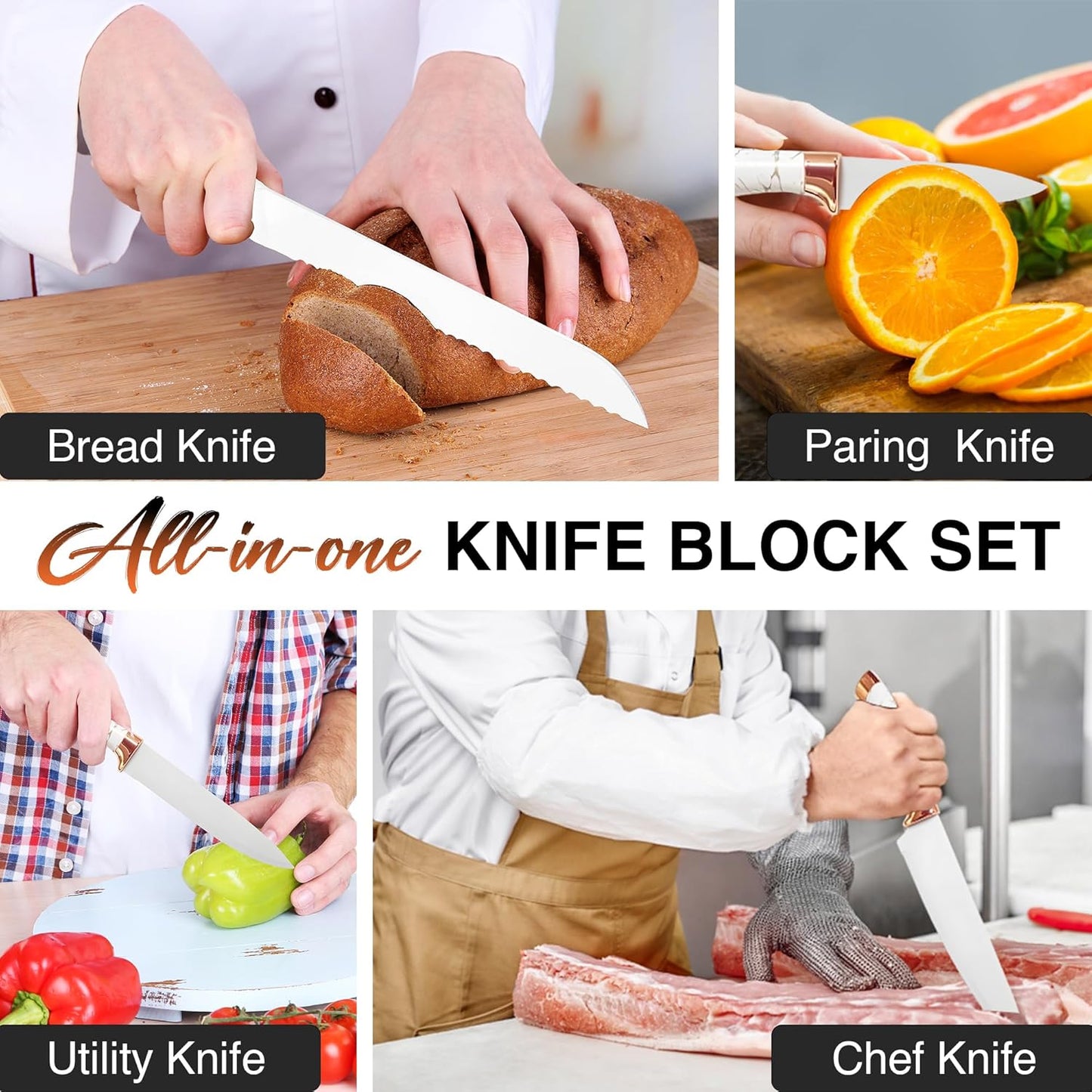 Stainless Steel Knife Set (6-Piece)