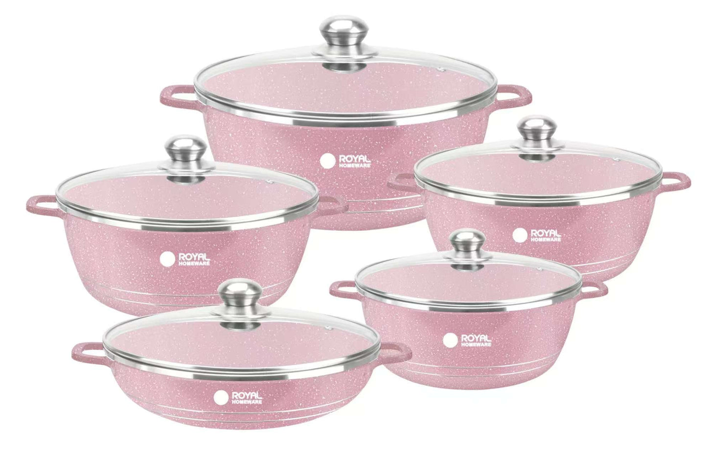 Homeware Aluminum 10-Piece Pot Set