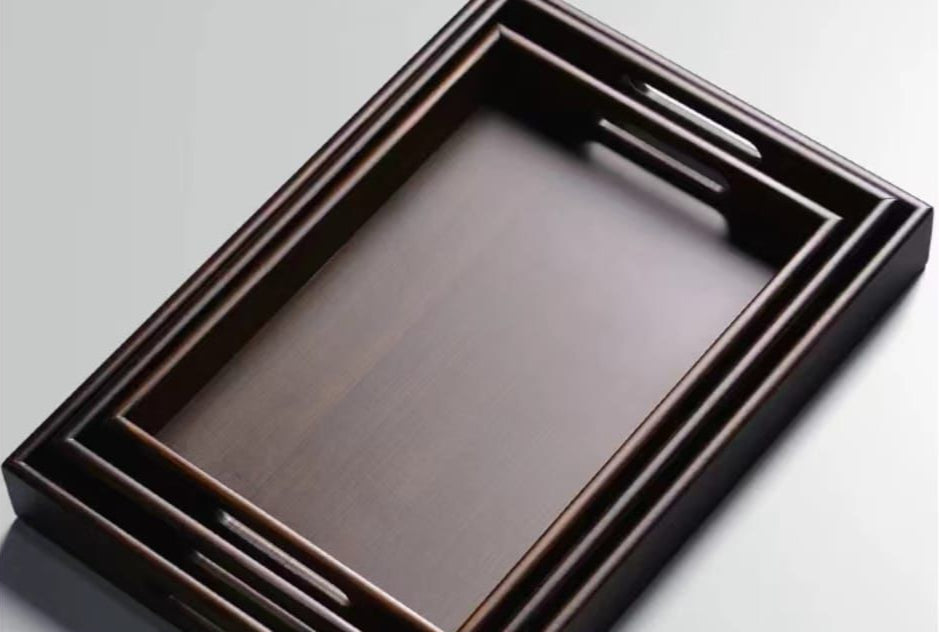 3‑Piece Wooden Kitchen Tray Set