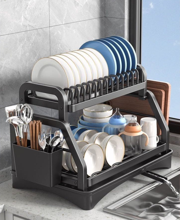 Premium Two-Tier Dish Drying Rack