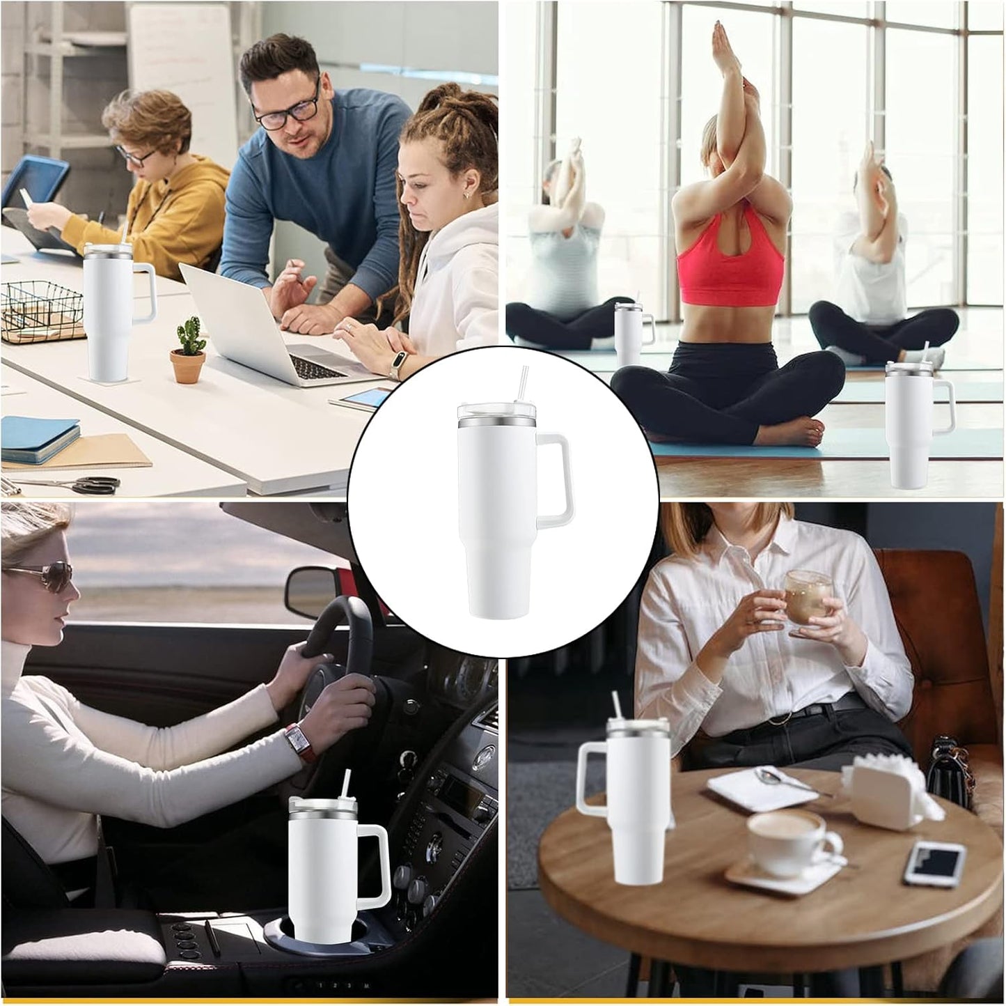 Tumblers Cup with Straw