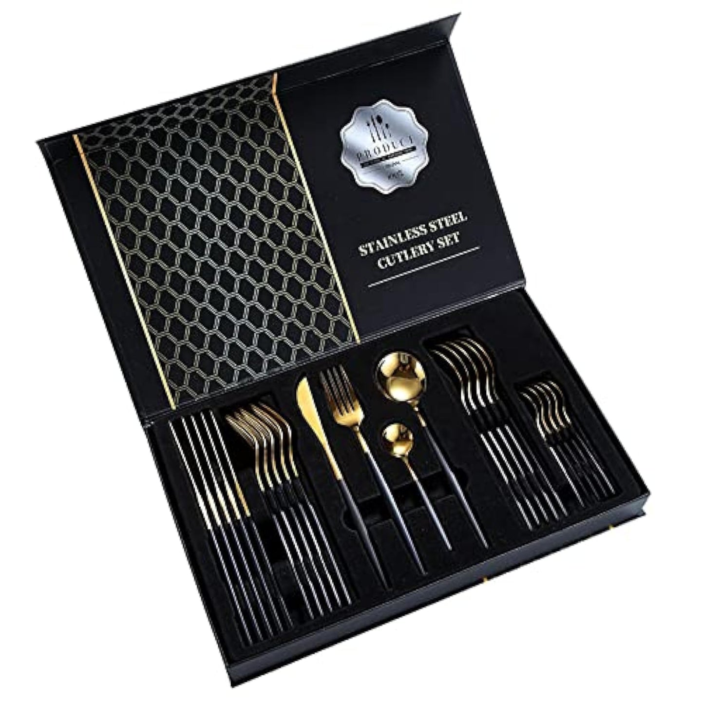 24‑Piece Stainless Steel Cutlery Set