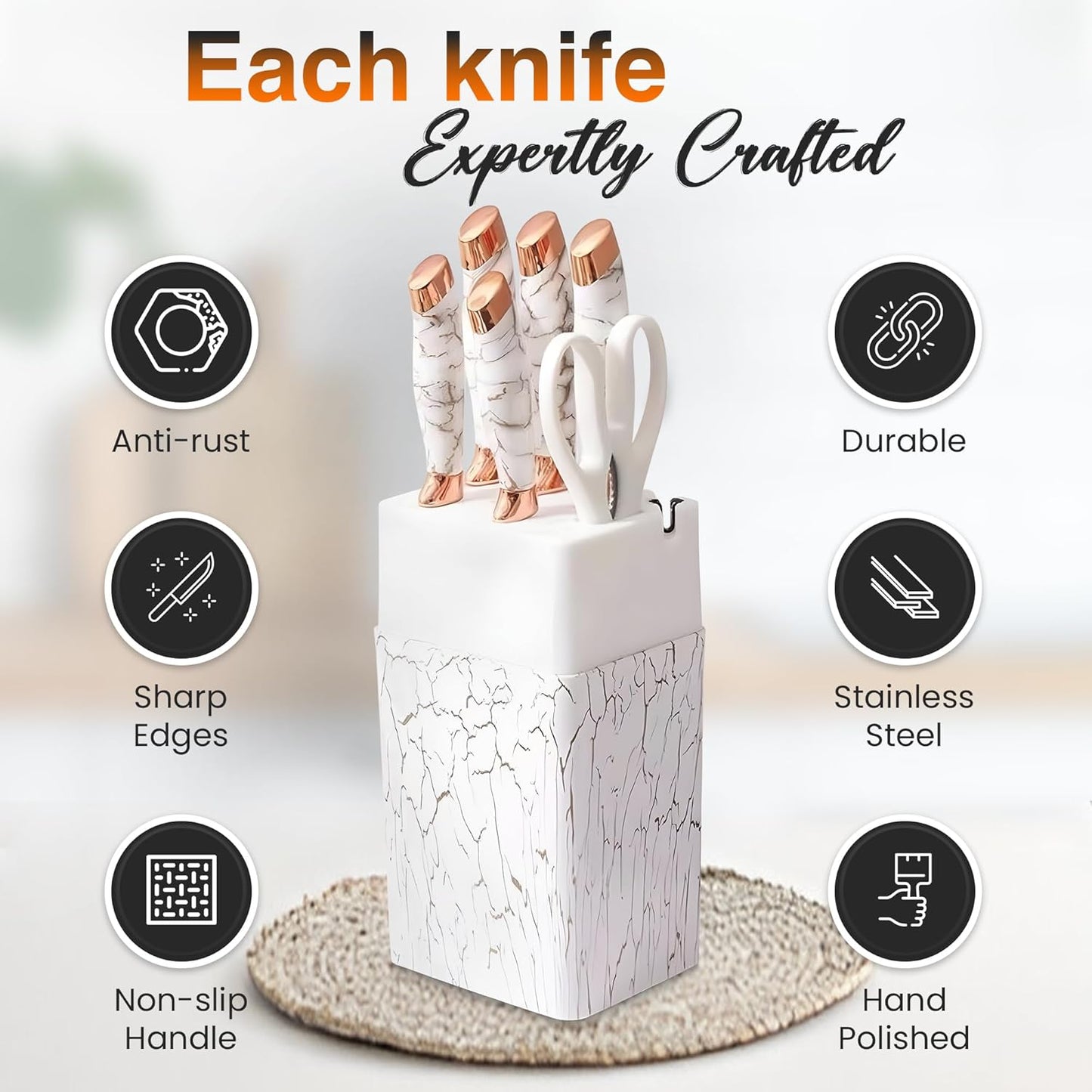 Stainless Steel Knife Set (6-Piece)