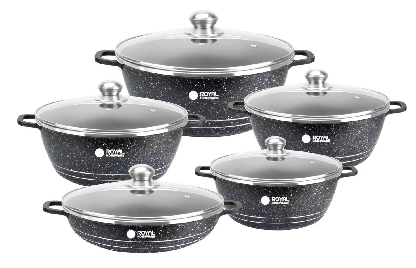 Homeware Aluminum 10-Piece Pot Set