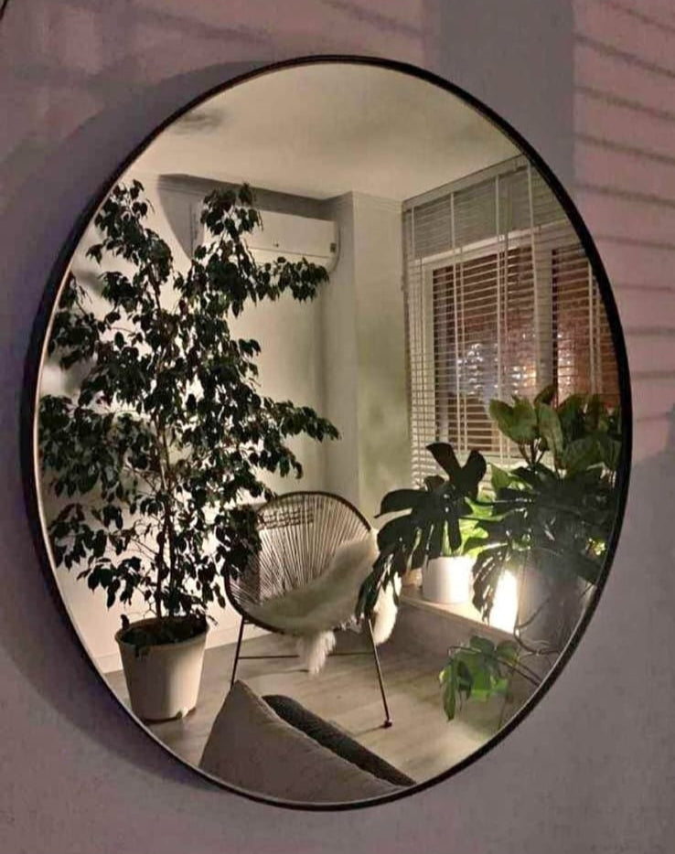 Gold Oval Mirror