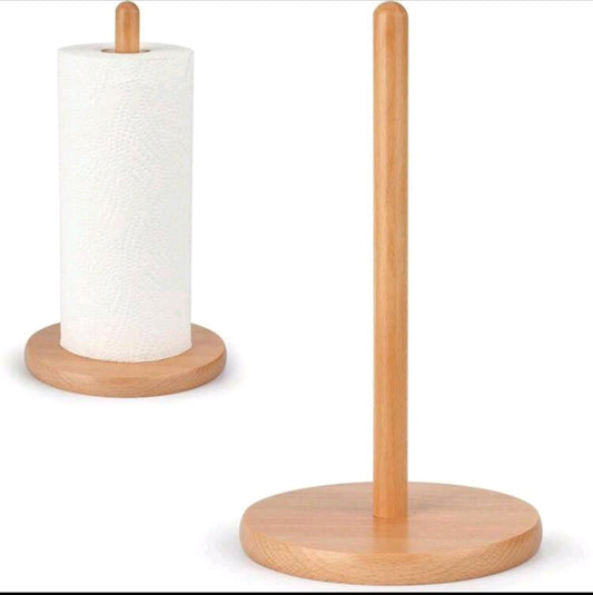 Bamboo Paper Towel Holder