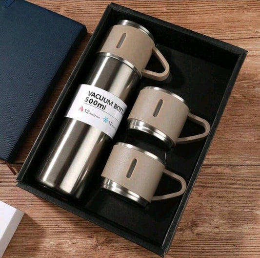 Stainless Steel Vacuum Flask Set