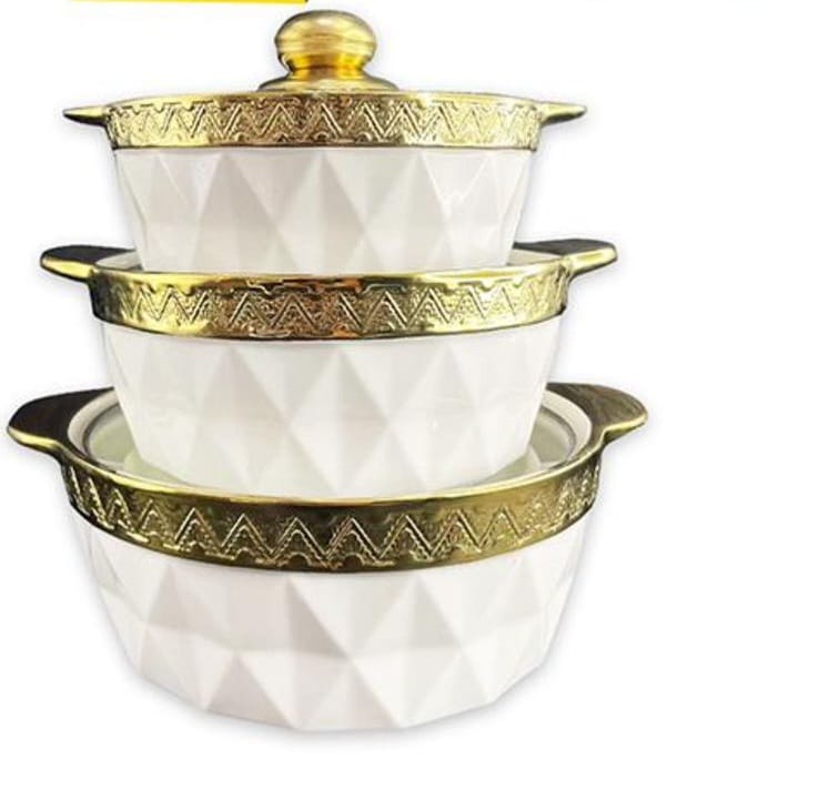 3-Piece Ceramic Pot Set - Image 4