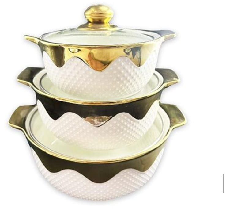 3-Piece Ceramic Pot Set - Image 2