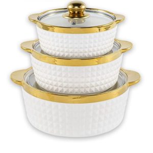 3-Piece Ceramic Pot Set