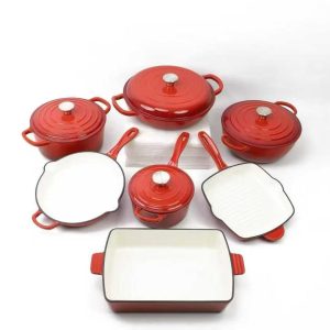 11-Piece Cast Iron Pot Set