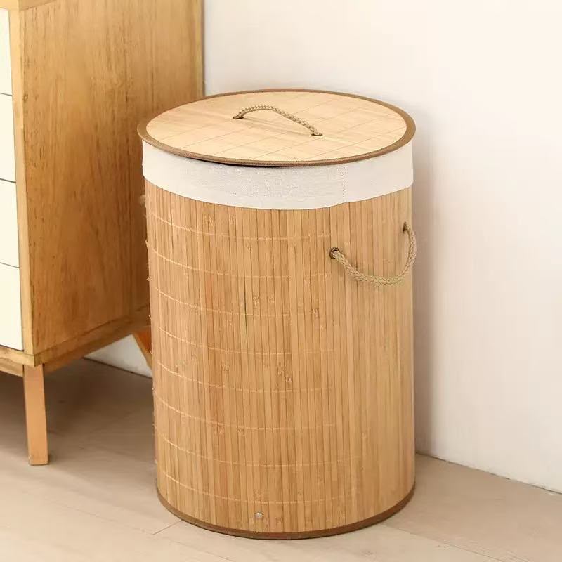 Foldable Laundry Basket with spacious interior and sturdy carry handles for convenient laundry storage and transport.