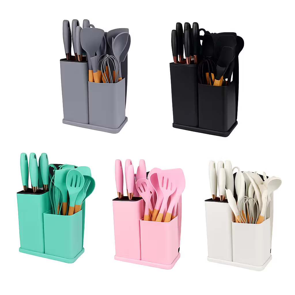 19-Piece Silicone Kitchen Set - Image 3