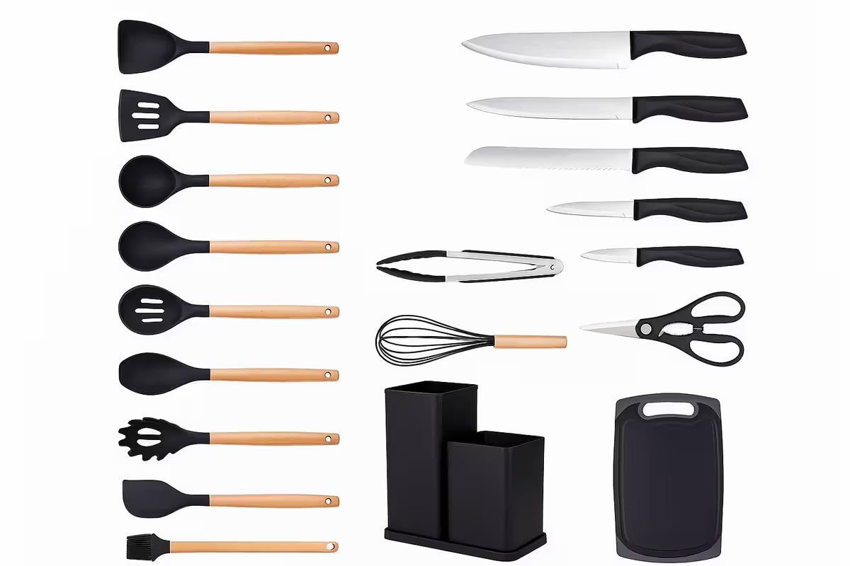 19-Piece Silicone Kitchen Set - Image 4