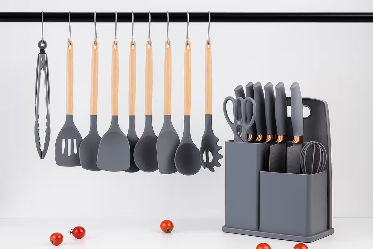 19-Piece Silicone Kitchen Set - Image 2