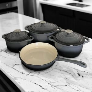 7-Piece Cast Iron Pot Set