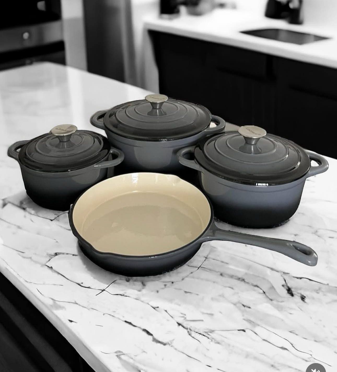 7-Piece Cast Iron Pot Set