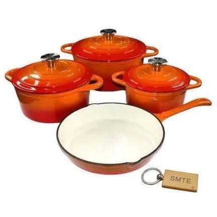 7-Piece Cast Iron Pot Set - Image 8