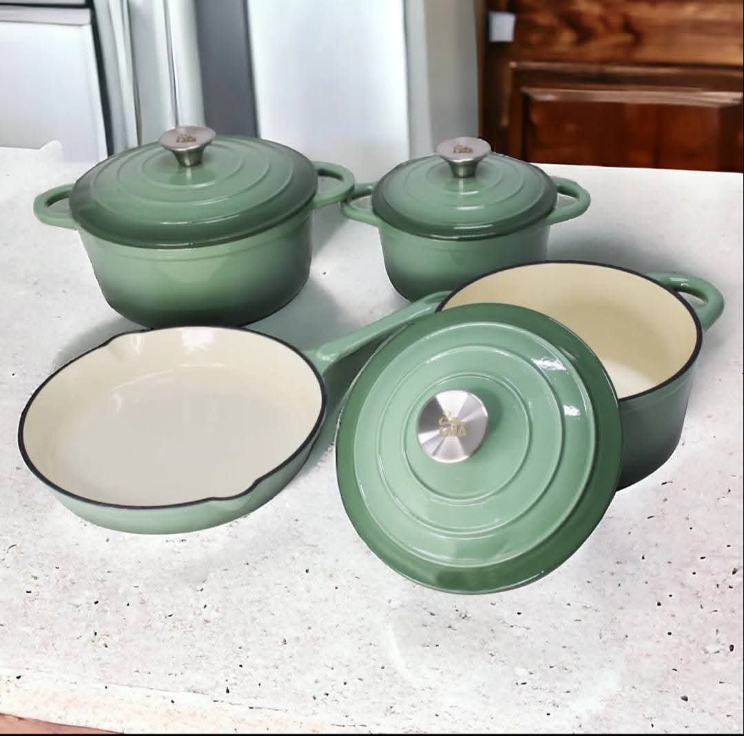 7-Piece Cast Iron Pot Set - Image 3